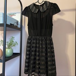 Alice + Olivia Peter Pan Little Black Dress LBD